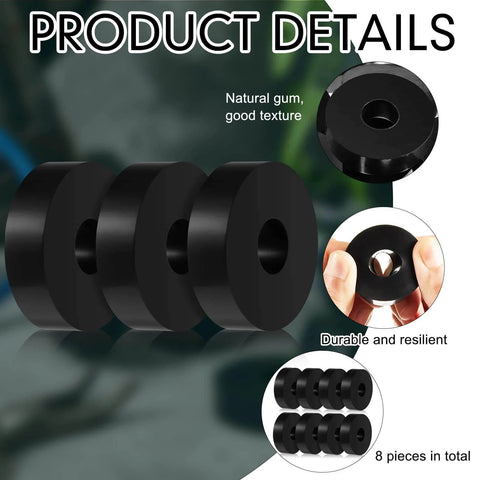 Natural gum wheels of the 8-Pack Utility Cart Built for Moving Boxes, Appliances, and Heavy Cargo at Home, Warehouse, and Delivery Jobs.