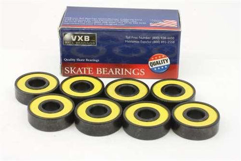 8 Skateboard Ceramic Black Bearing Sealed ZrO2 - VXB Ball Bearings