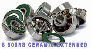 8 Skateboard Extended Ceramic Bearing with Built-in Spacers Bearings - VXB Ball Bearings