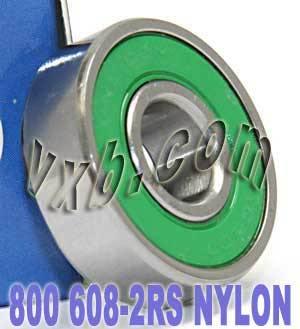 800 Skateboard/in-line/Skate Bearing Nylon Cage Sealed - VXB Ball Bearings