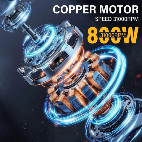 800W Handheld Wood Router Kit With 31000 RPM copper motor illustration