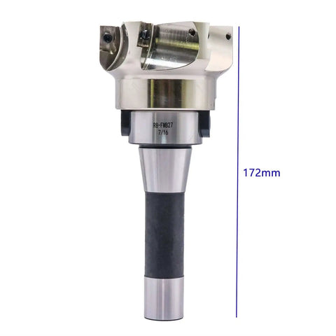 80mm Face End Mill Cutter With 3.15 Inch Diameter And 6 Flutes Indexable CNC Shell Cutter For Boss Grade Precision Aluminum And Steel Machining includes R8 Arbor and inserts.