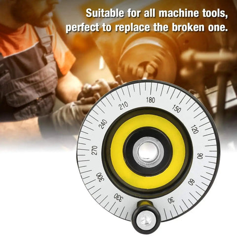 80mm Lathe Handwheel With Handle Replacement For Lathes And Milling Machines, close-up view of handwheel with measurement markings