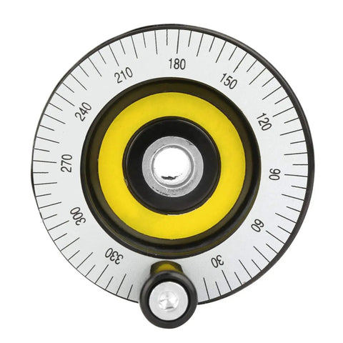 80mm Lathe Handwheel With Handle Replacement For Lathes And Milling Machines, top view showing measurement markings and center hole