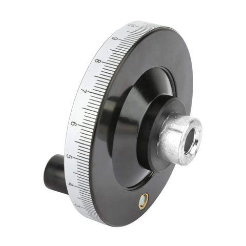 80mm Lathe Handwheel with Handle Replacement for Lathes and Milling Machines, black with scale, metal hub, industrial machine tools accessory