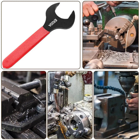 Collet Chuck Wrench For ER20A Lathe Clamping Nut 30mm Spanner Tool Pro Grade Beefy Heavy Duty Durable HSS used on lathes