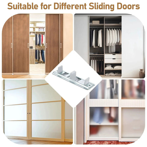 Four Pack Sliding Closet Door Floor Guides For Centering Panels On Tracks And Providing Side Support, Compatible With N 6560, Adjustable