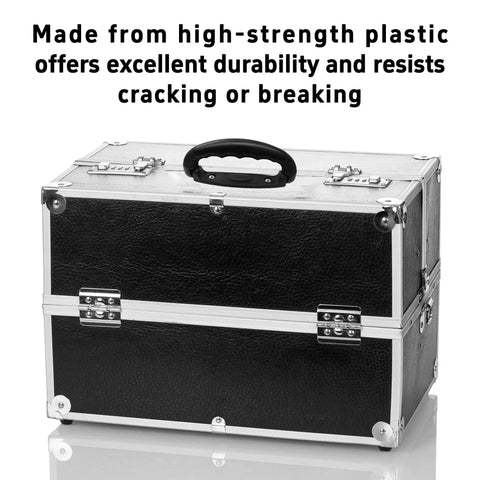 2 Pack 6.3 Inch Luggage Pull Handles Plastic Grip For Suitcases Trunks Boxes And Musical Instrument Cases installed on a black case