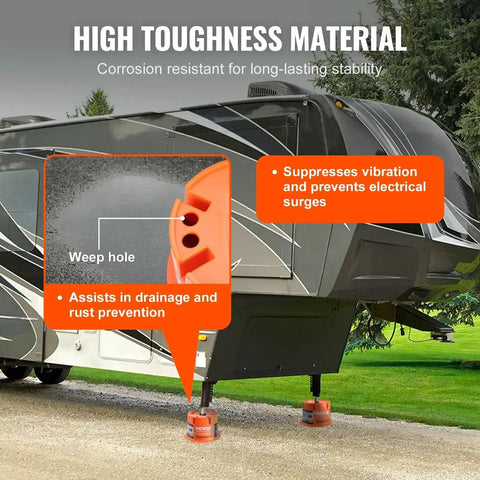 Trailer Jack Block 2000 Lbs Capacity Per Block For No Sweat RV Leveling Polypropylene Camper Stabilizer Blocks with Fifth Wheel