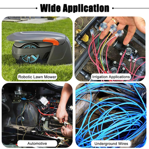 Multisland 20 Pcs Electrical IDC 314-box 3Way kit for robotic lawn mowers, irrigation, automotive, and underground wires