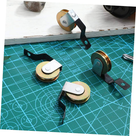 Four Pack Sliding Door Wheel Replacement Kit With Hanging Screen Rollers For Top And Bottom Tracks, No Fuss Install Hardware