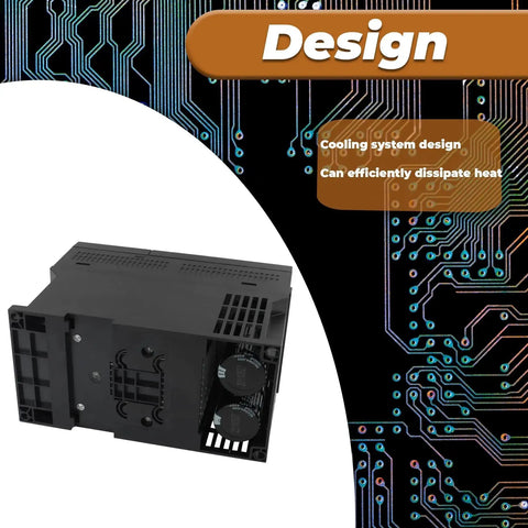 7.5KW 10HP Variable Frequency Drive VFD 220V To 208-240V 3-Phase Converter with efficient cooling design.