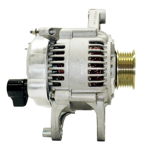 Gold Series Remanufactured Alternator For 334-1115, side view of premium bearings, high-temp lubricant, double-lip seals