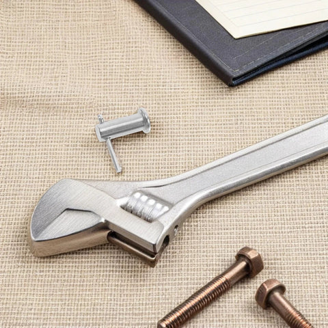Beefy 304 Stainless Steel B Type Locating Pin With Hole, Cylindrical Flat Head 6x20mm Set Of 5 next to an adjustable wrench