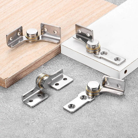 Two Pack 3 Nm Torque Shaft Hinges With Damping In 304 Stainless Steel for folding tables, windows, doors, installed on panels