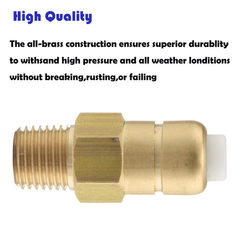 Tool Daily brass thermal release valve for pressure washer pump, 1/4 in NPT