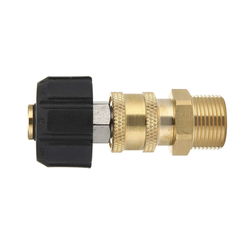Pressure Washer Quick Connect Adapter Set M22 14mm To One Quarter Inch For Gun To Wand Conversion No Fuss Easy Fit For Nozzles And Attachments Mingle Compatible Fittings