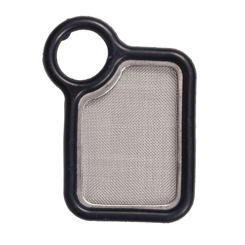 Close-up of Honda VVT VTEC Solenoid Gasket Kit With Spool Valve Filter showing the main gasket with filter screen.