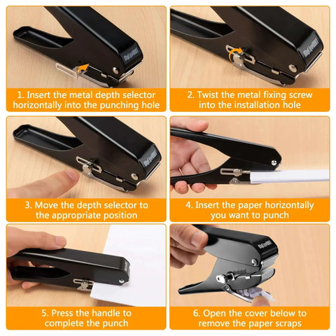 Step-by-step guide using Badge Hole Punch Slot Puncher For ID Cards And PVC Paper Slots Tough As Nails Metal Build For Pro Use