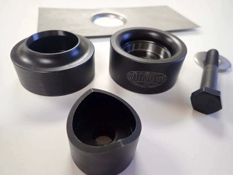 3/4 Inch Dimple Die Set With Punch And Flare Tool Black Finish For Sheet Metal Fabrication Auto Body Panels And DIY Projects
