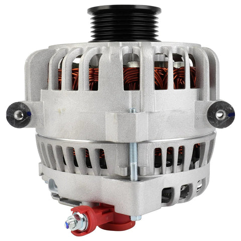 Replacement Alternator For Crown Victoria Lincoln Town Car Grand Marquis Four Point Six Liter V8 2003 To 2011 Drop-In Ready OE Style Auto Part With Precise Output Compatible With 3W1U-10300-BB 3W1Z-10346-BA, front view
