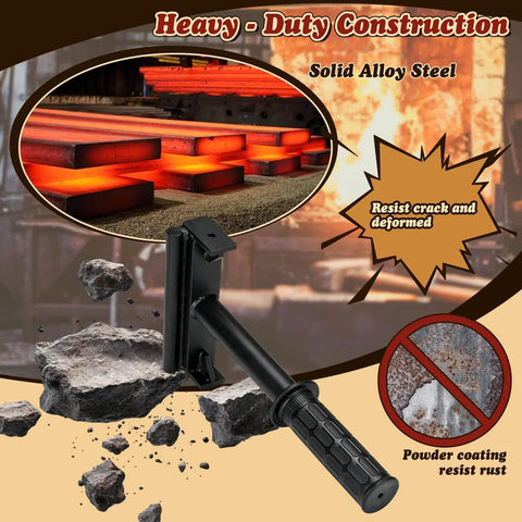 Heavy Duty Garage Door Vertical Track Repair Tool Set For 2 Inch Roller Rail Systems with anti-slip handle, solid alloy steel.