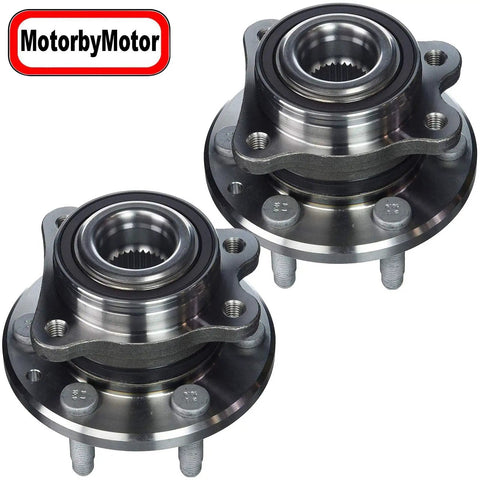 Beefy Front Wheel Bearing And Hub Assembly For 2015 Through 2021 Chevrolet Colorado And 2015 Through 2021 GMC Canyon 4WD 6 Lug OE Direct Replacement Heavy Duty 4x4 Wheel Hub Kit With Low Runout And Quiet Operation