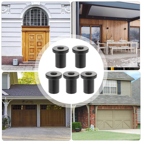 Five Piece Sliding Barn Door Spacers Kit With Track Connecting Hardware Corrosion Resistant High Carbon Steel Wall Mount Floor Guide For Smooth Sliding Replacement Set with wooden door backgrounds.