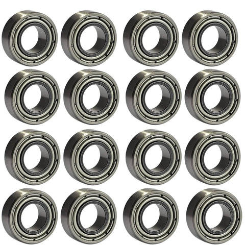 20 PCS R188ZZ Deep Groove Ball Bearings - 1/4 Inch x 1/2 Inch x 3/16 Inch - Both Sides Metal Shielded Chrome Steel Bearings (R188-ZZ)