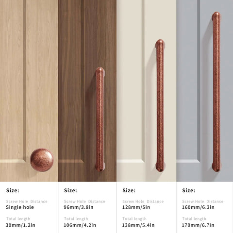 Vintage Antique Copper Cabinet Pulls 10 Pack Six And A Quarter Inch Drawer Pulls For Cabinets And Furniture Kitchen Hardware