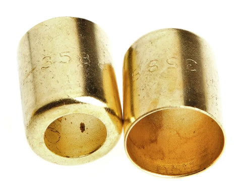 Brass ferrules from Hose Repair Kit for Oxygen and Acetylene Quarter Inch Barbed Nipples Ferrules