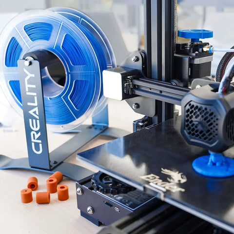 3D Printer Bed Leveling Upgrade Kit With Silicone Column Mounts And Leveling Spring Replacements 8 Pack, shown on 3D printer