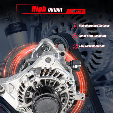 2.4L Honda Accord Alternator Drop-In Replacement 2014 2015 2016 2017 12V 110Amp CW New, Stable Output, OE 31100-5A2-A02