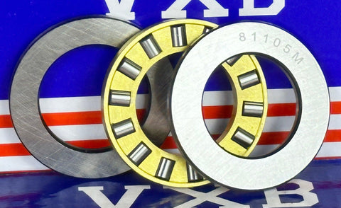 81105M Cylindrical Roller Thrust Bearing 25x42x11mm - Bronze Cage