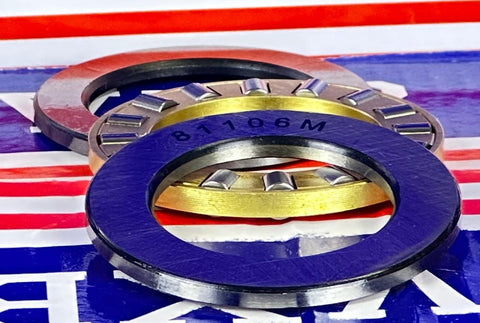 81106M Cylindrical Roller Thrust Bearing 30x47x11mm - Bronze Cage