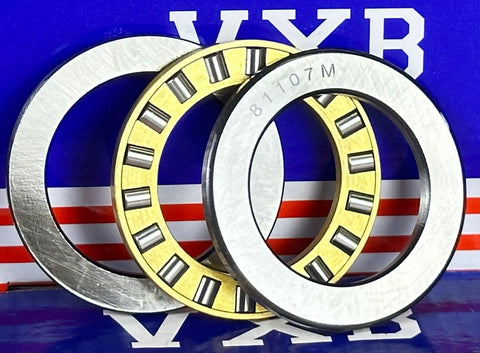 81107M Cylindrical Roller Thrust Bearing 35x52x12mm - Bronze Cage