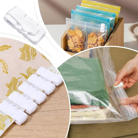 30 Piece Vacuum Storage Bags Sealing Clip Reusable Zipper Labor Saver Sliding Grip For Clothes Bedding And Food Preservation Airtight Seal Clips For Quick Access And Snack Bags Hassle Free Easy Pack And Unseal