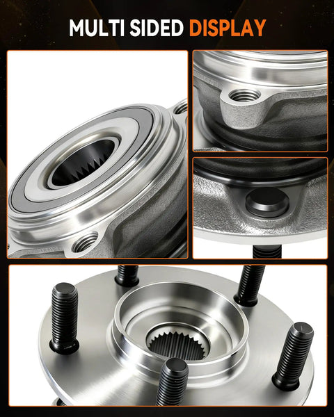 Front Wheel Bearing Hub Assembly Fits Mazda 3 2014 2018 And Mazda CX 3 2016 2021 5 Lug With ABS, multi-view close-up