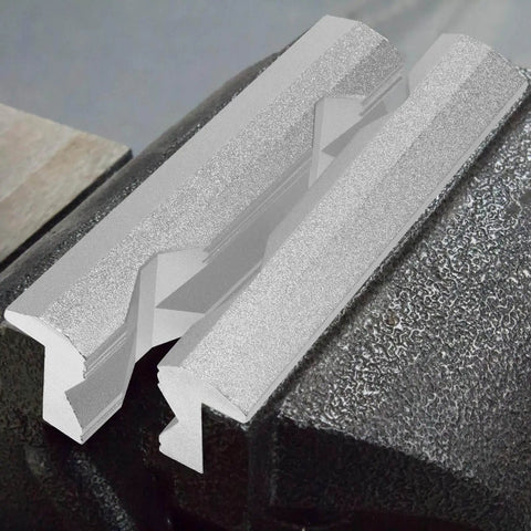 1 Pair Aluminum Alloy Magnetic Vise Jaws Set For 1.5 Inch V Type Vice Jaws Protectors Covers Built Tough For Woodworking