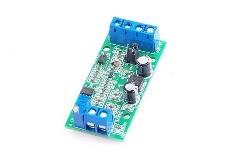 Top view of Industrial PWM To Analog Converter Module Convert 0 To 100 Percent PWM Into 0 To 10V Or 0 To 5V Analog Output.