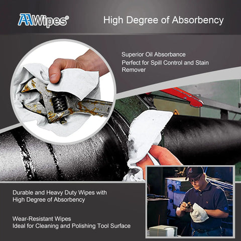 Worker cleaning tool with Cleanroom Wipes 6x6 Inches 300 Pcs Grade A 68 GSM Lint Free Lab Electronics.