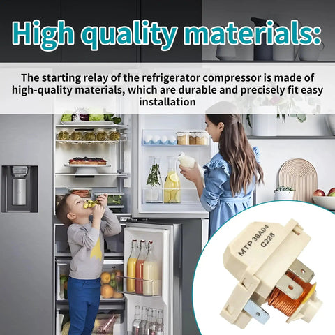 Refrigerator Compressor Start Relay Keeps Your Fridge Running Cool On Point Easy Install Prevents Overheating Boosts Cooling