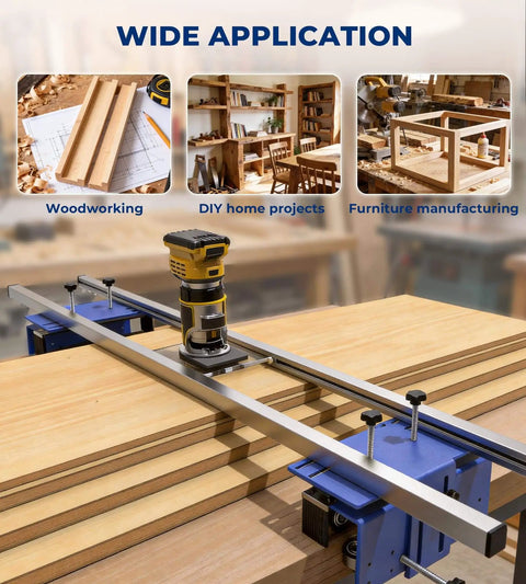 58 Inch Router Flattening Sled For Woodworking 5.5 Inch Height Adjustable Slab Flattening Jig in workshop with woodworking