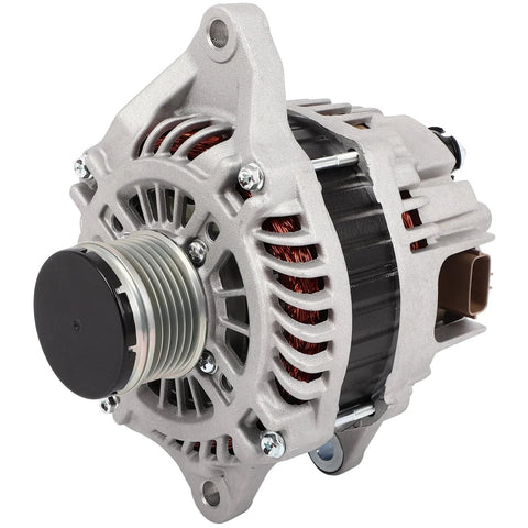Side view of Dope Replacement Alternator For Mitsubishi Lancer 2.0L 2008 2015 Fits DE ES Sportback Evolution 2.0L 1800A155 OE Grade Auto Electrical Part Ready To Roll