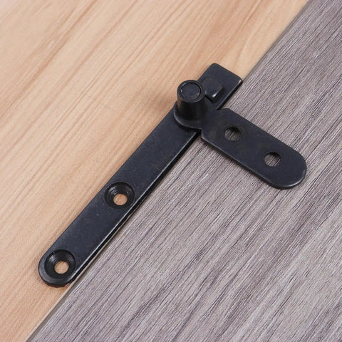 Brass Inset Pivot Cabinet Hinges for Concealed Doors and Bookcases with 180 Degree Rotation Hidden Secret Door Hinge installed view