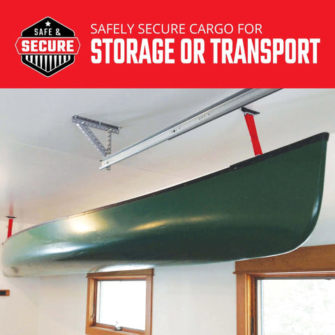 Heavy Duty E Track Screws For Wood, 1/4 X 1 Inch Lag Screws With 7/16 Inch Hex Socket Washer Head, securing a canoe.