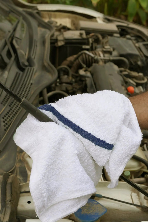 Bar Mop Towels Value Pack Of 60 16x19 Inches Absorbent And Durable Cleaning Rags For Home Or Shop used on car engine