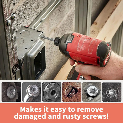 Using 15 Piece Screw Extractor Kit With Left Hand Drill Bits For Removing Broken Bolts And Stripped Nuts In Cobalt HSS 6542 Cr Mo Steel