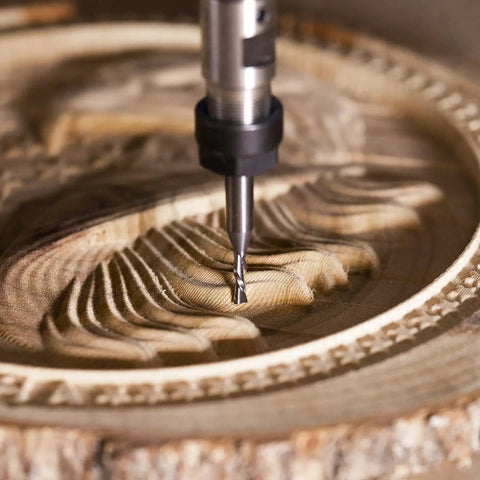 Down Cut Spiral Router Bit Set For Wood Milling Pro Grade, Five Pack, Quarter Inch Shank, One Eighth Inch Cutting Diameter, Carbide CNC Bits For Precise Grooves, Dados, Mortises, And Slots