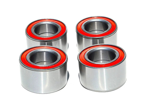 Heavy Duty OEM Replacement Wheel Bearing Kit For Polaris Ranger 900 And 1000 Front And Rear Fitment Across All Model Years 2013 Through 2025 Ensures Smooth Operation Reduced Play Easy Install And Long Lasting Performance 4-piece set view showing all components
